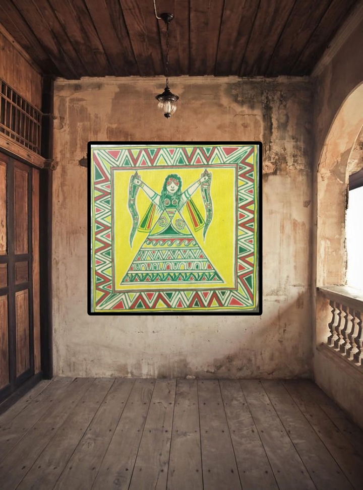 “The Snake Goddess in Yellow Radiance”