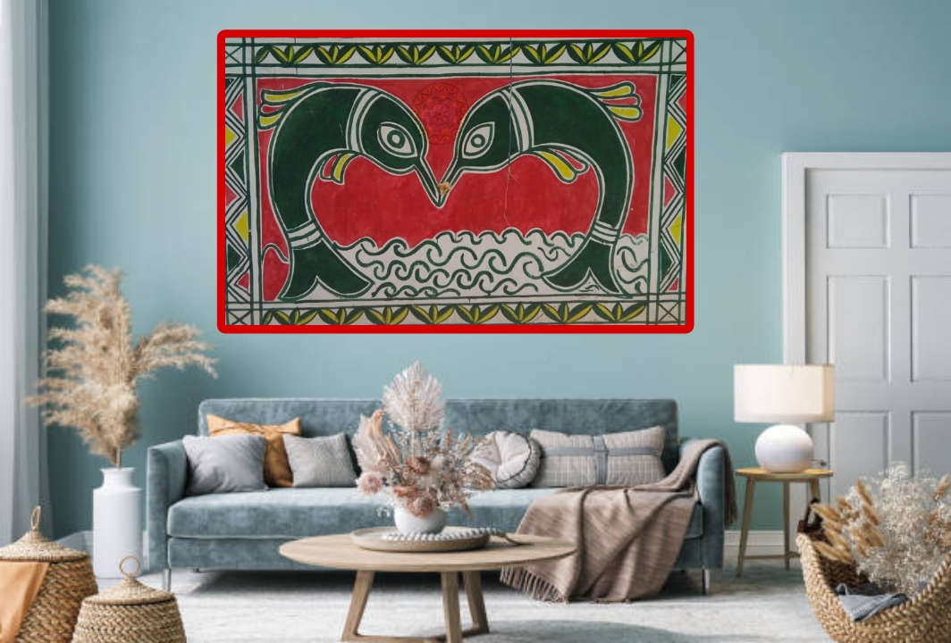 Harmony of Fishes – A Traditional Manjusha Painting from Bihar