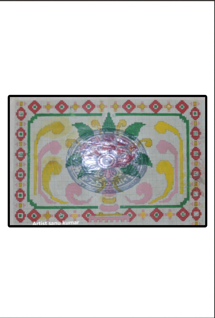Traditional Indian Rangoli .