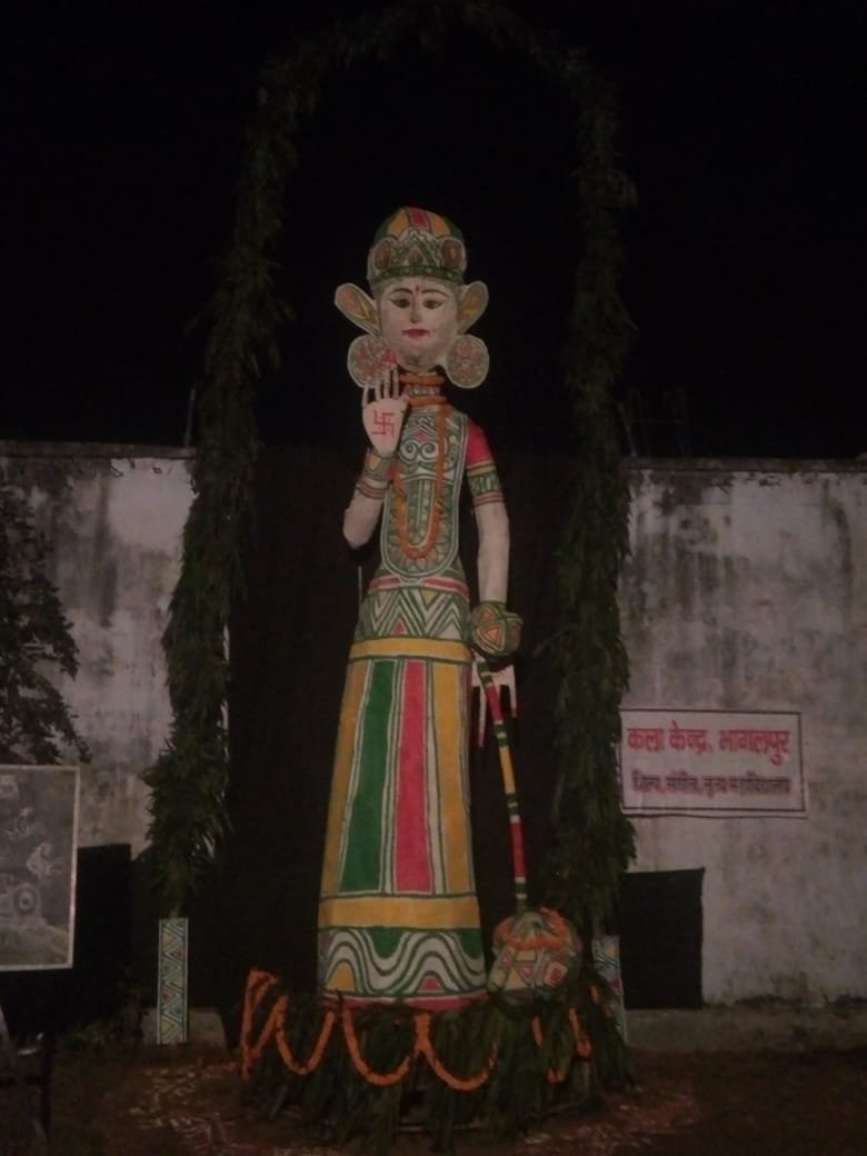 Madhubani-style folk art.